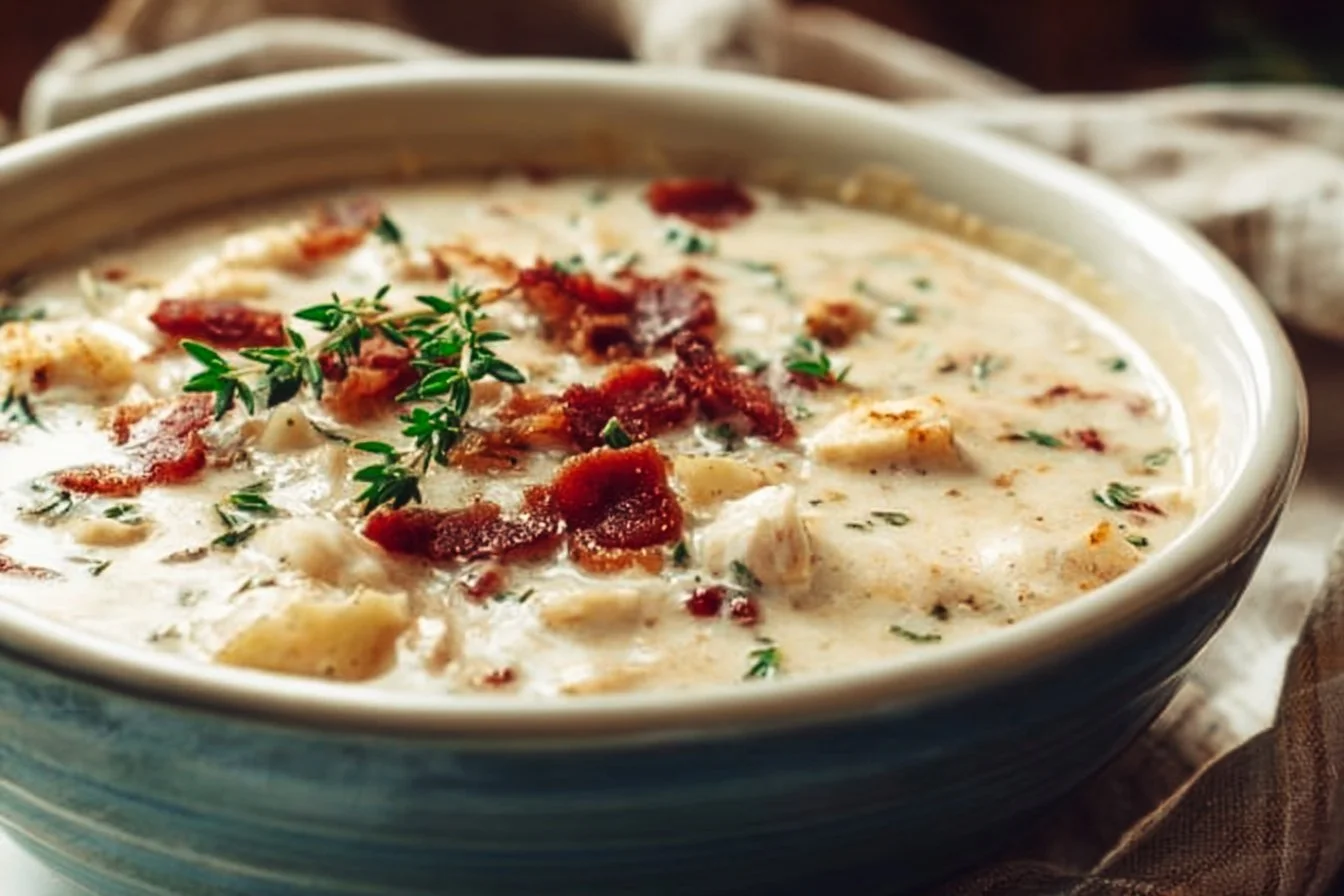 Authentic New England Clam Chowder