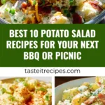 Delicious potato salad served at a summer picnic