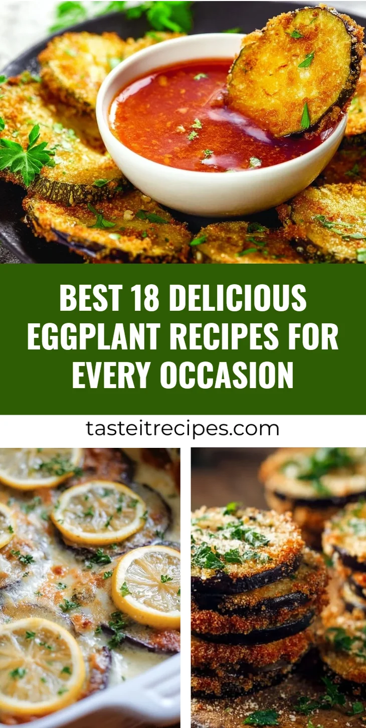 A variety of delicious eggplant recipes for cooking and entertaining.