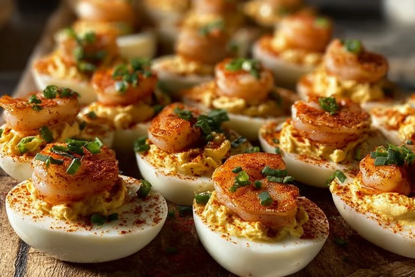 Cajun Shrimp Deviled Eggs