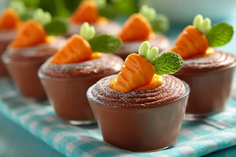 Delicious chocolate pudding dirt cups with layers of pudding and toppings