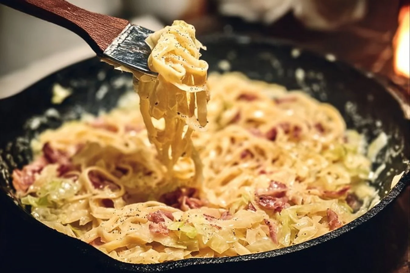 Creamy Cabbage Carbonara