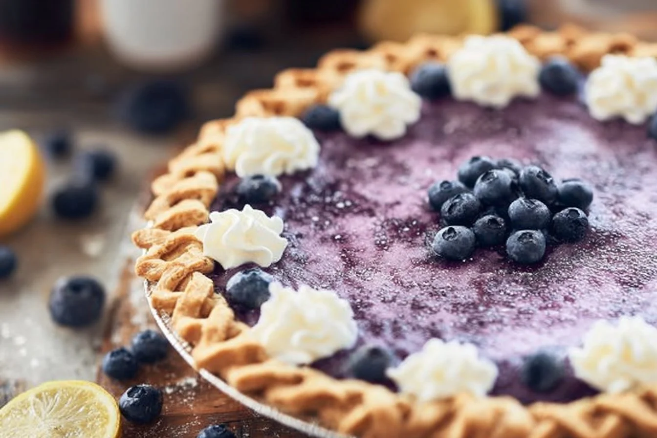 Creamy Lemon Blueberry Pie