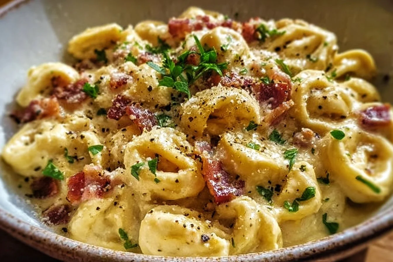 Creamy Tortellini Carbonara