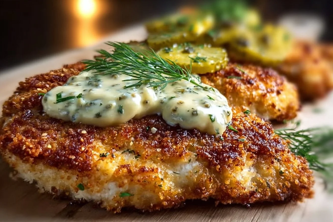 Crispy Dill Pickle Parmesan Chicken