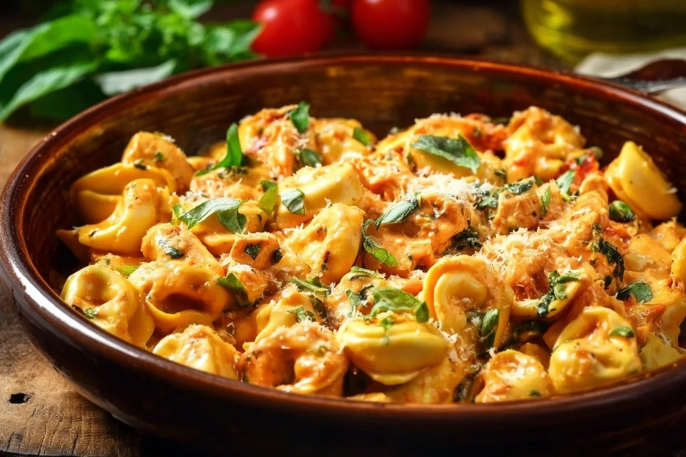 Crockpot Chicken Tortellini