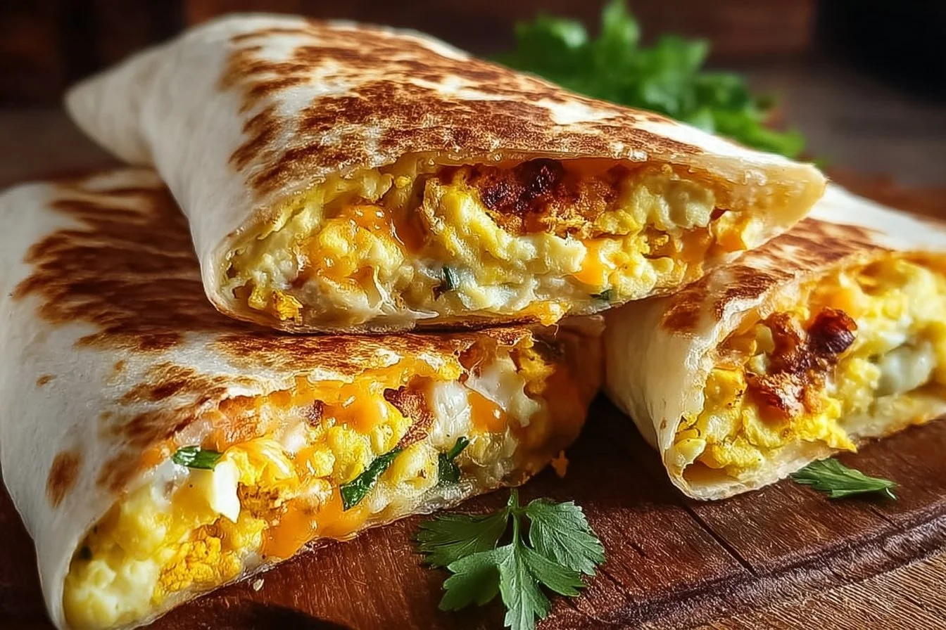 Crunchwraps with Eggs & Cheddar