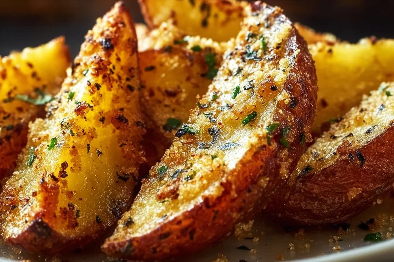 Garlic Parmesan Potato Wedges