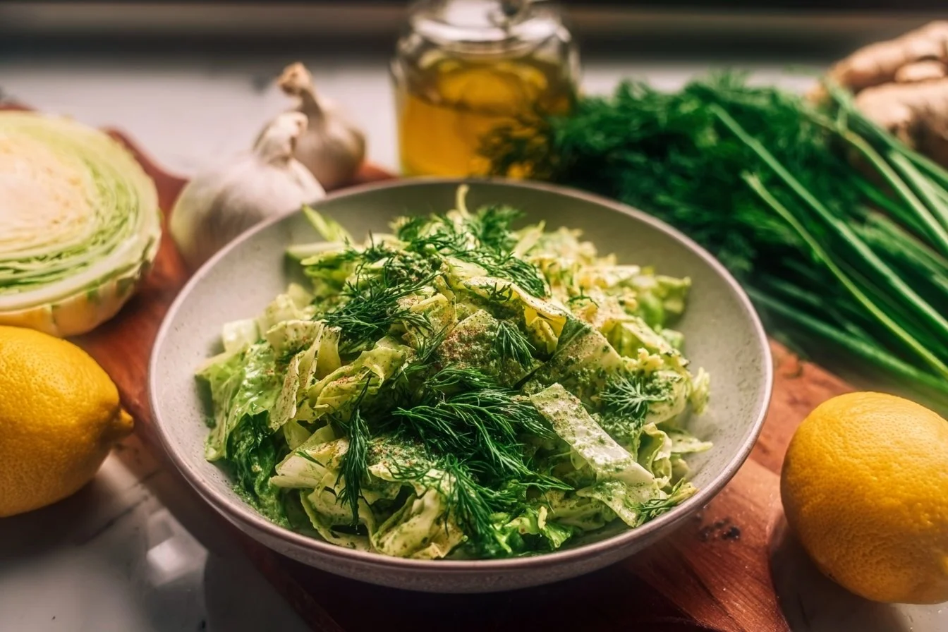 Green Goddess Cabbage Salad