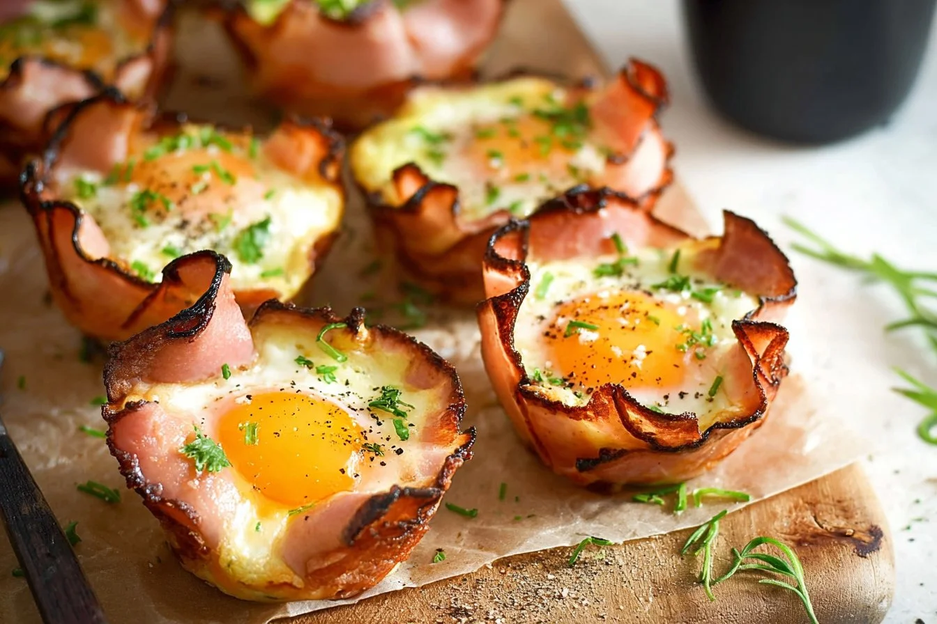 Ham and Cheese Egg Cups