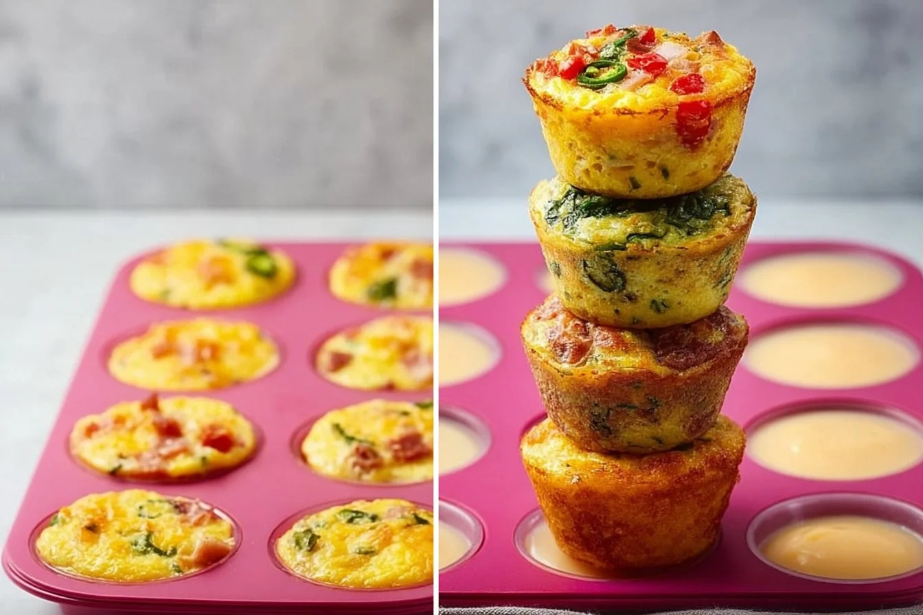 Healthy breakfast egg muffins packed with vegetables and protein for a nutritious meal.