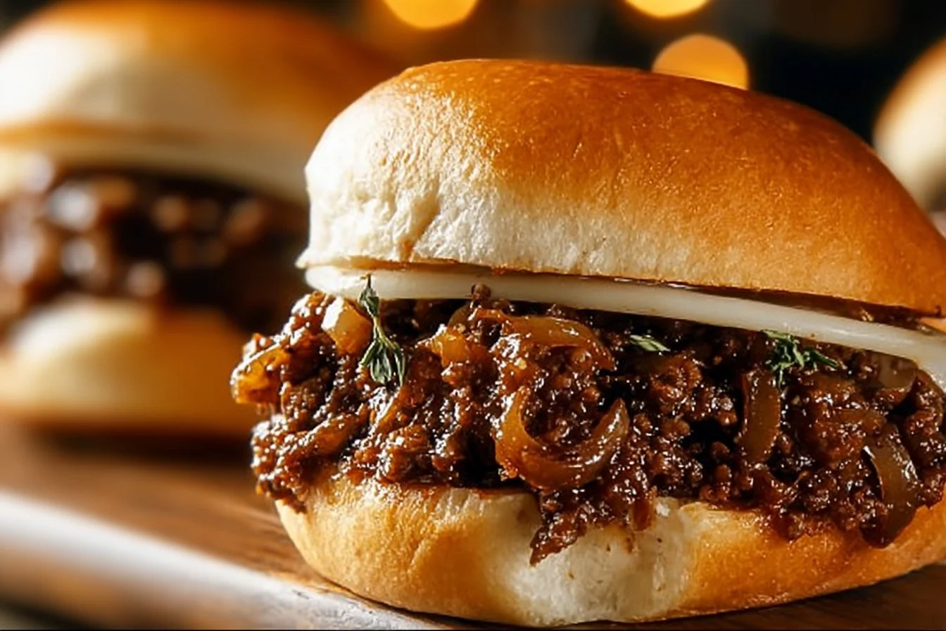 Irresistible French Onion Beef Sloppy Joes