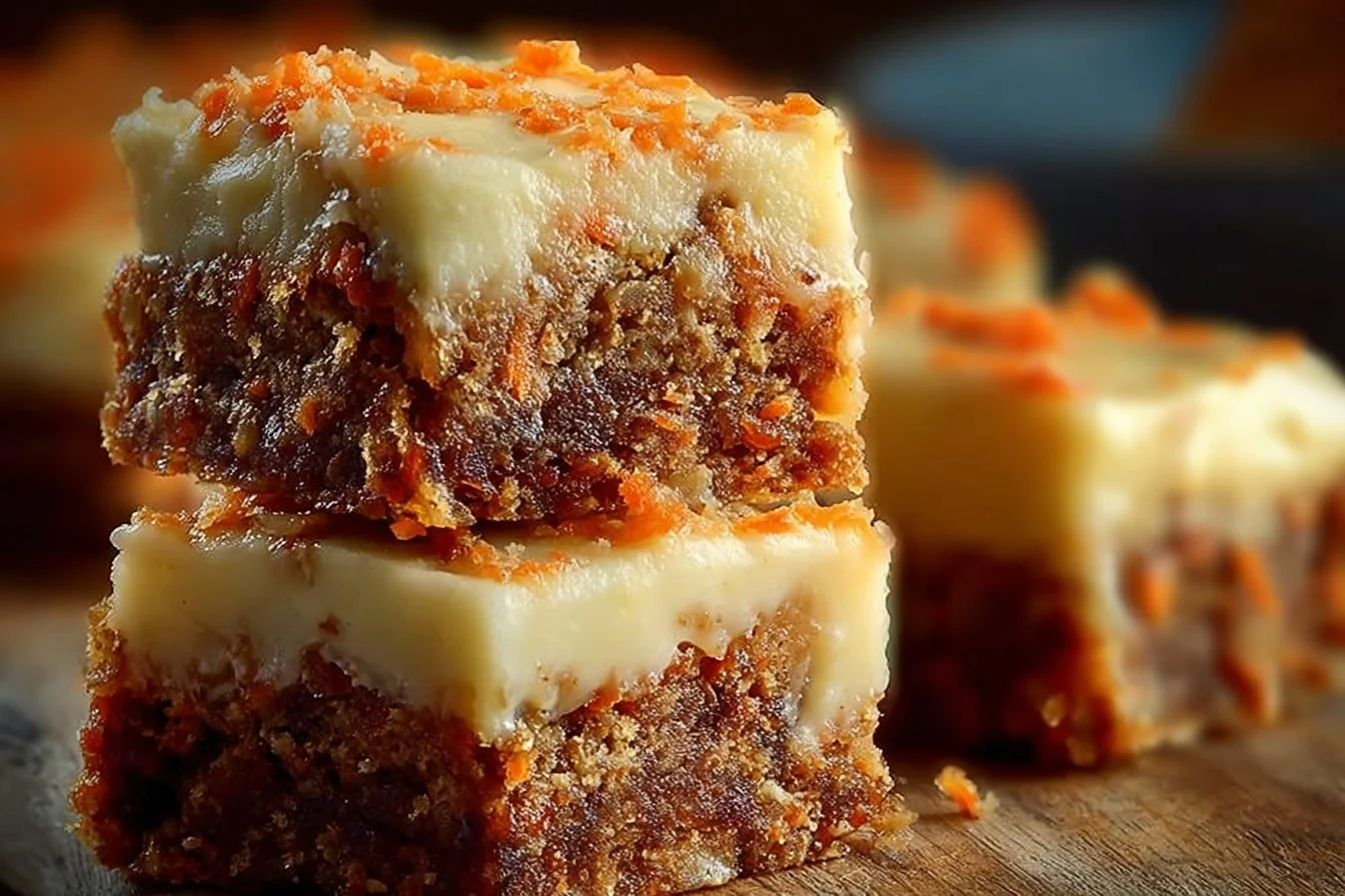 Irresistibly Indulgent Carrot Cake Cream Cheese Bars