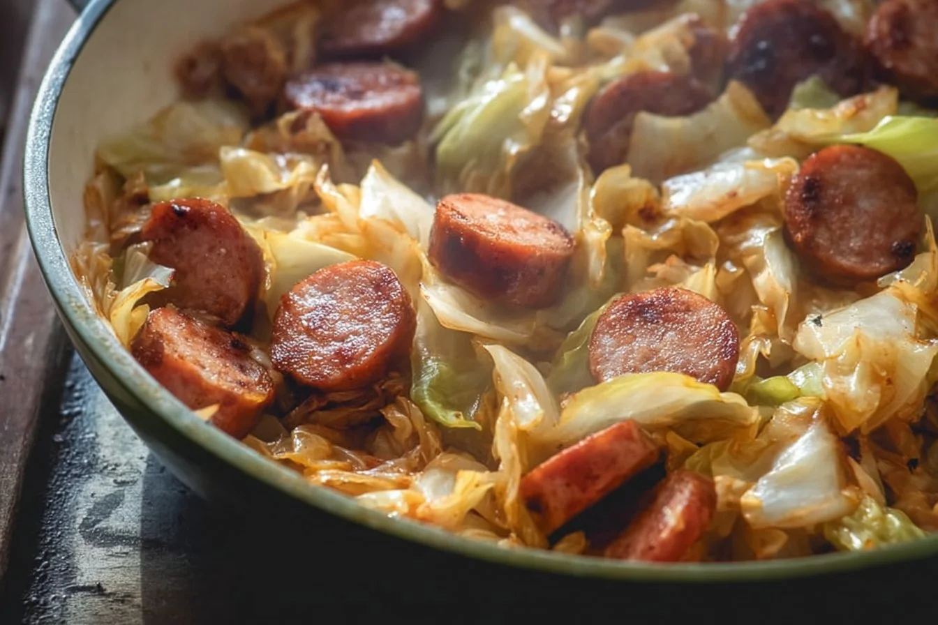 Keto Sausage and Cabbage Skillet
