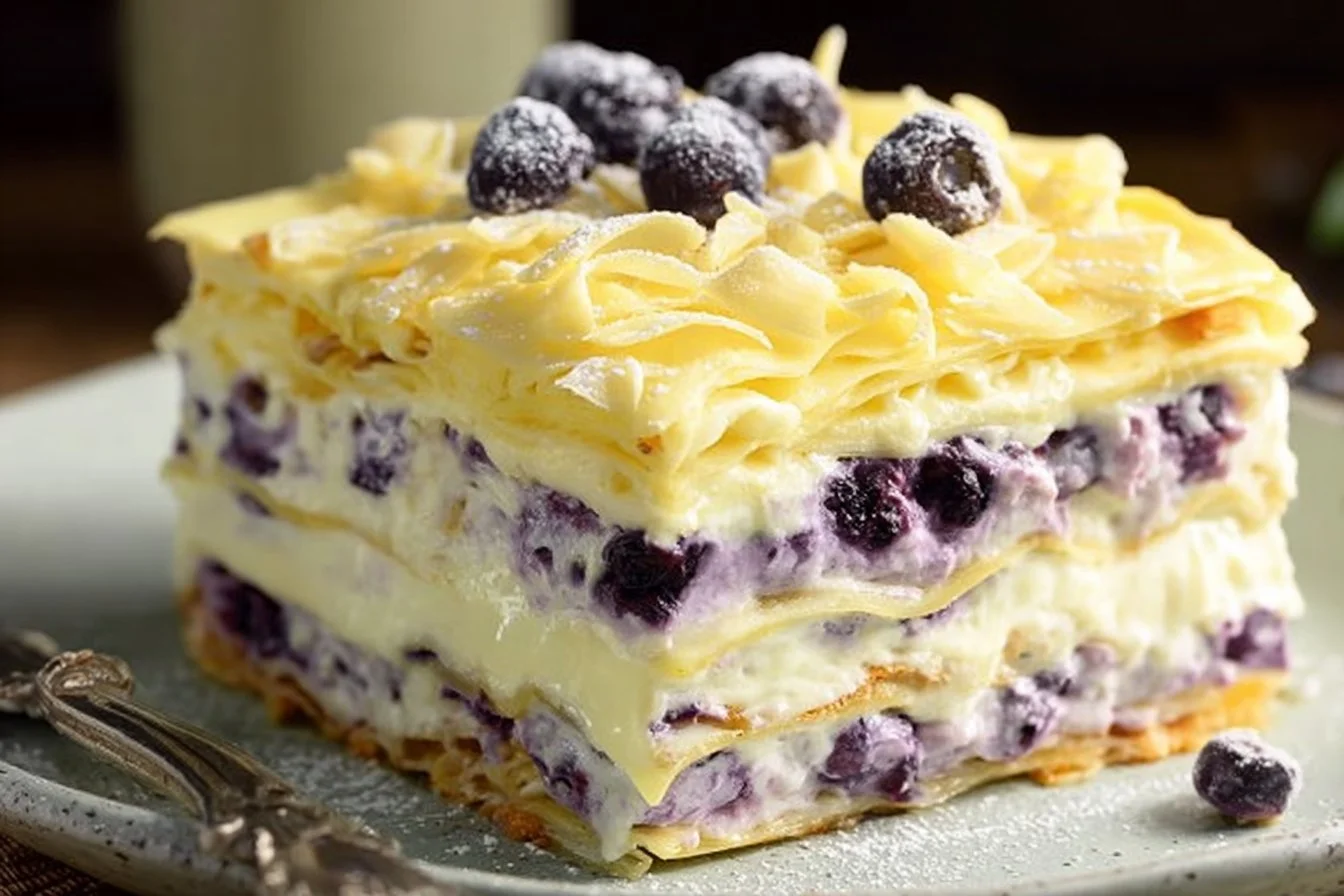 Lemon Blueberry Lasagna