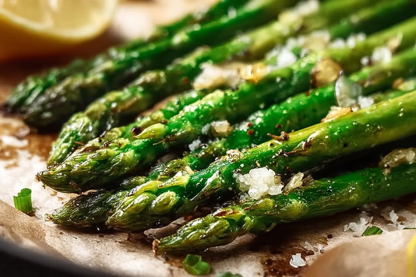 Oven Roasted Lemon Garlic Asparagus