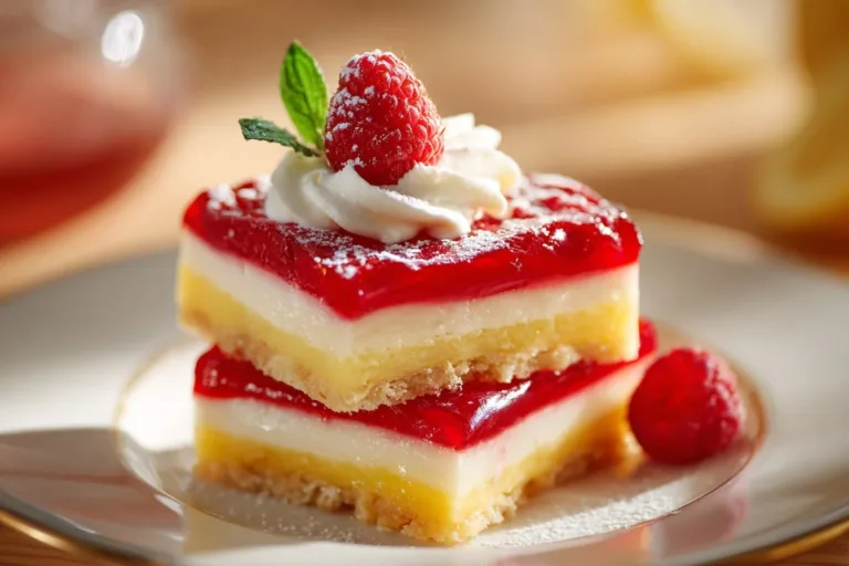 Delicious Lemon Raspberry Bars with a tart and sweet flavor profile