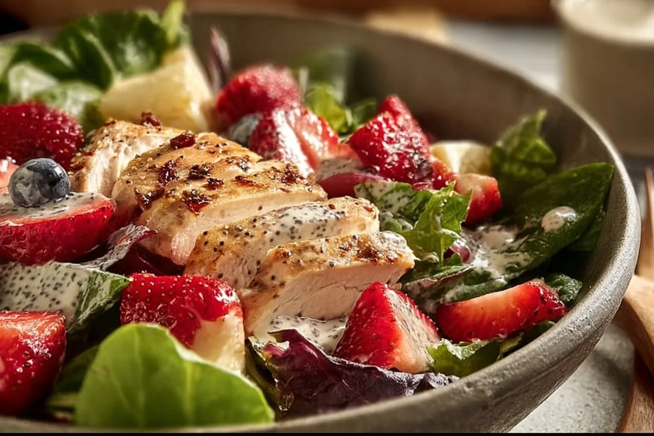 Panera Strawberry Poppyseed Salad