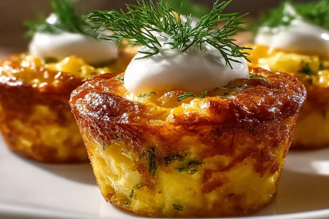 Delicious Pickle-Fix Egg Potato Muffins fresh out of the oven