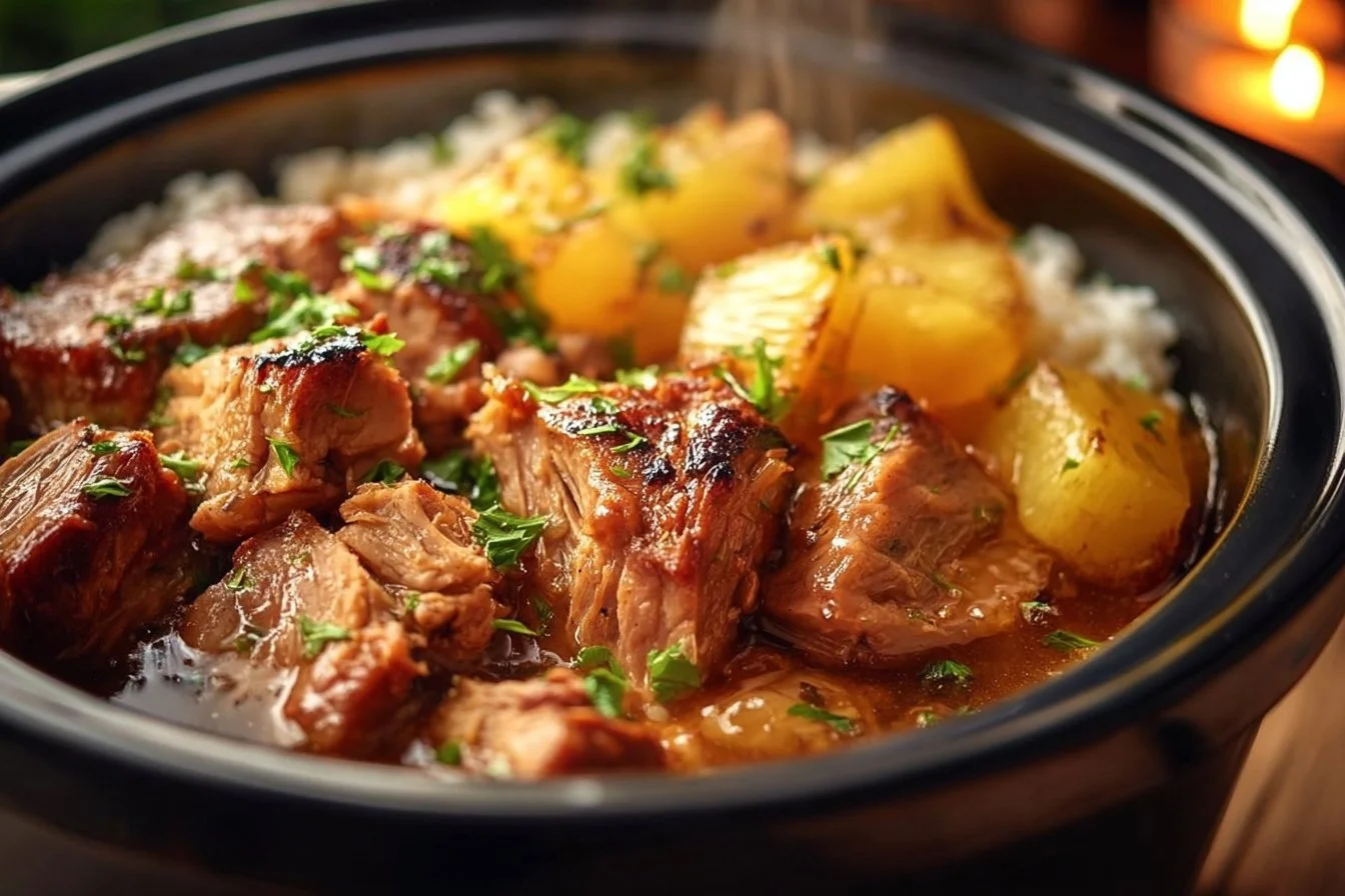 Slow Cooker Pineapple Pork