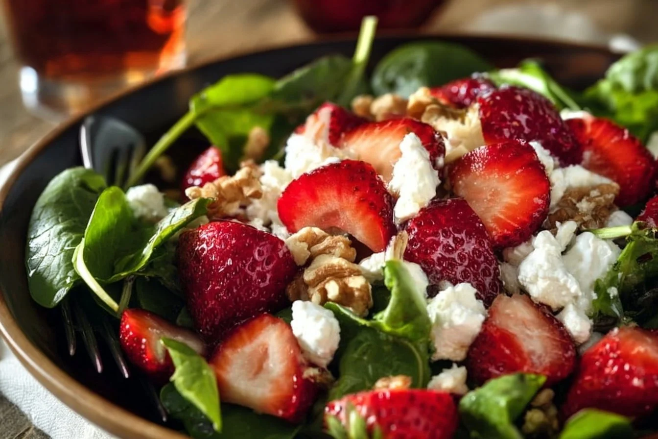 Strawberry Goat Cheese Walnut Salad