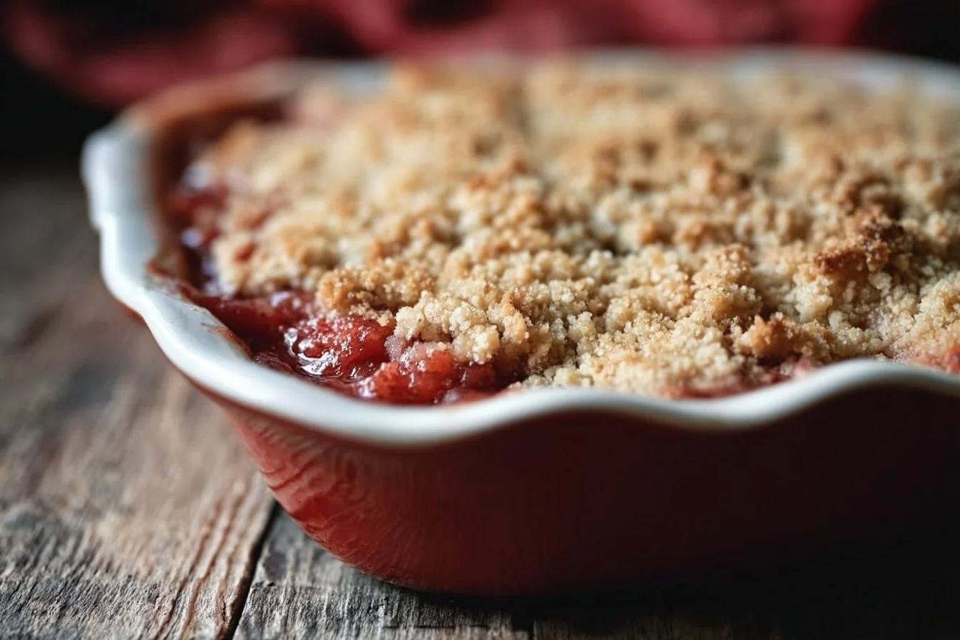 Strawberry Rhubarb Crumble