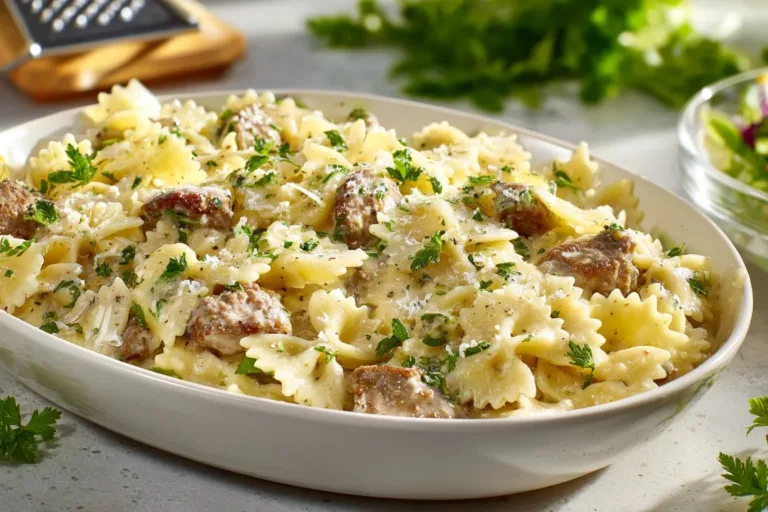 Delicious 30-minute smoked sausage dish ready to enjoy