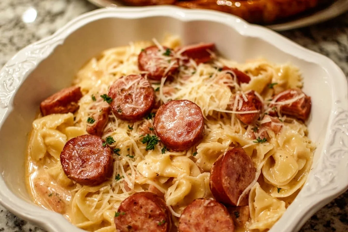 Pin by Jessica Neal on Recipes | Easy pasta dinner, Smoked sausage recipes, Fast dinner recipes