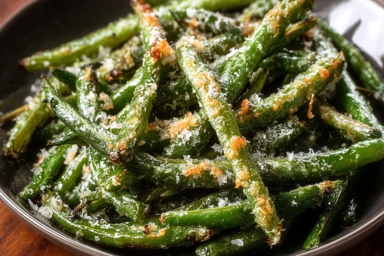 Air Fryer Parmesan Green Beans