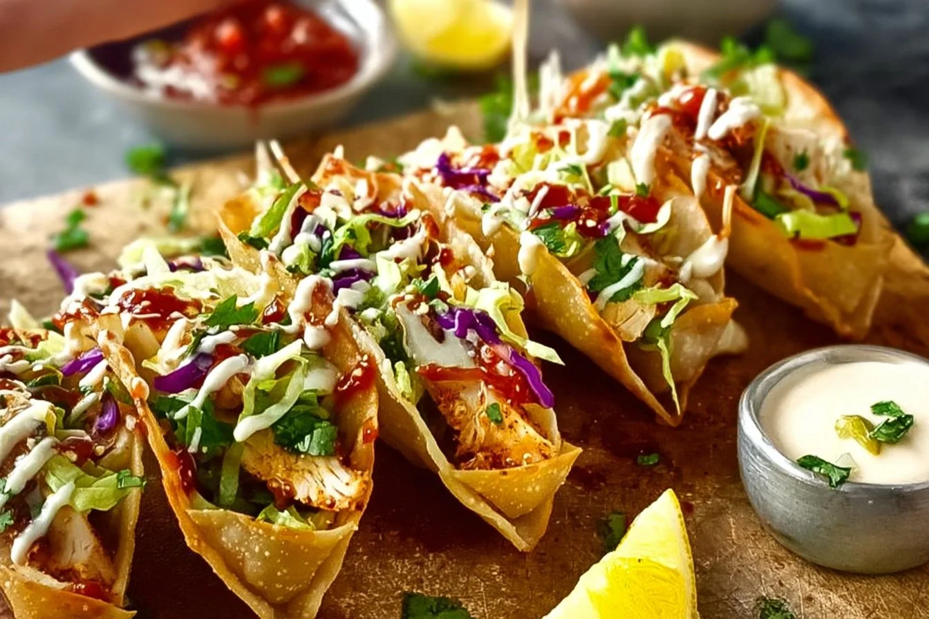 Applebee's Chicken Wonton Tacos