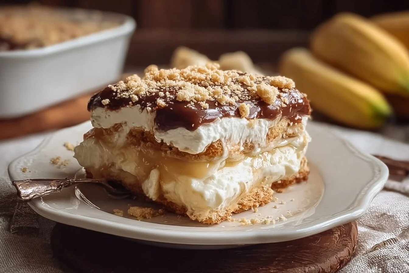 Banana Pudding Eclair Cake