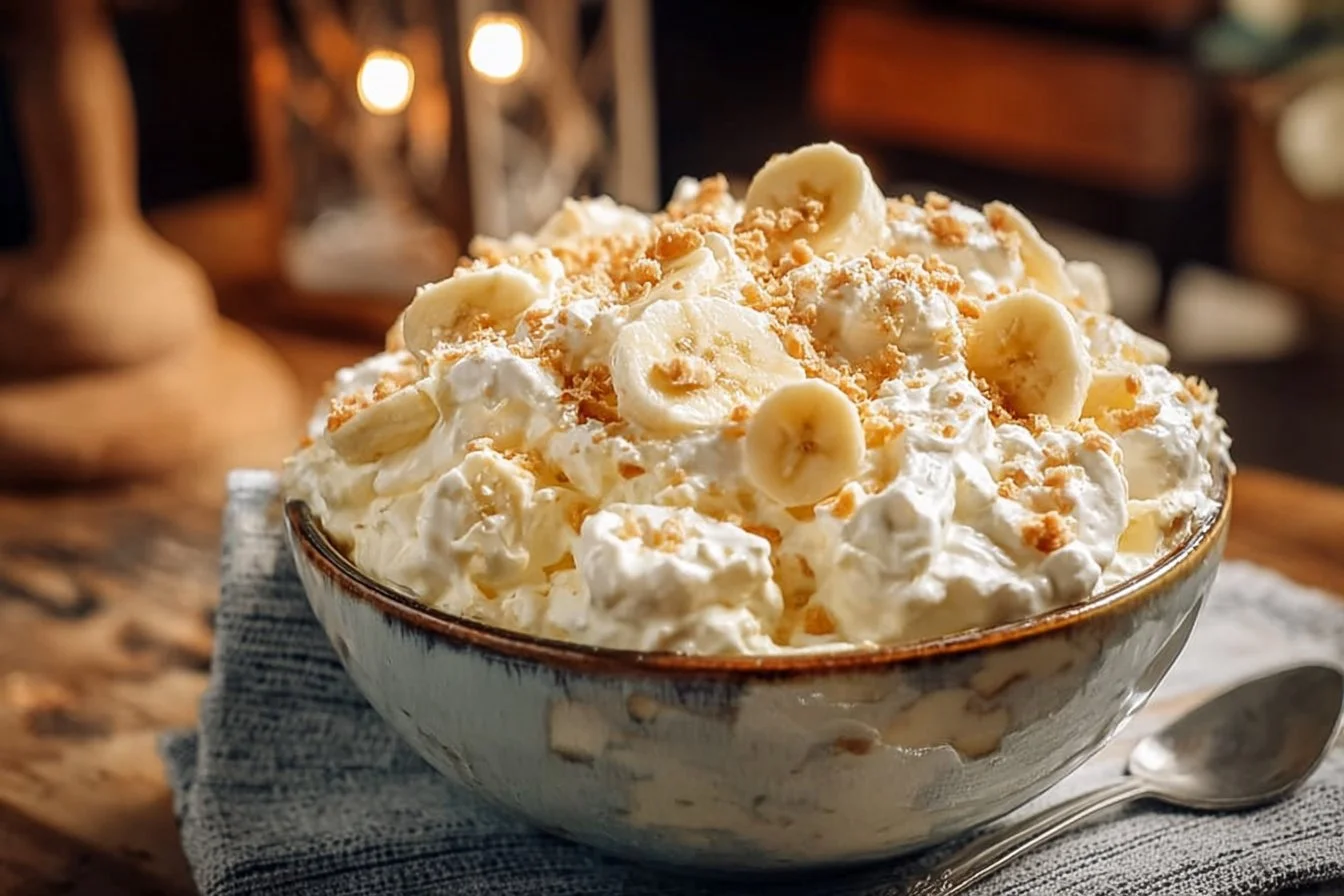 Banana Pudding Fluff Salad