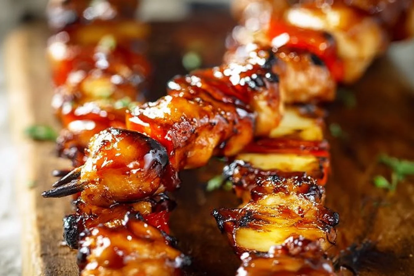 BBQ-Teriyaki Chicken Kabobs