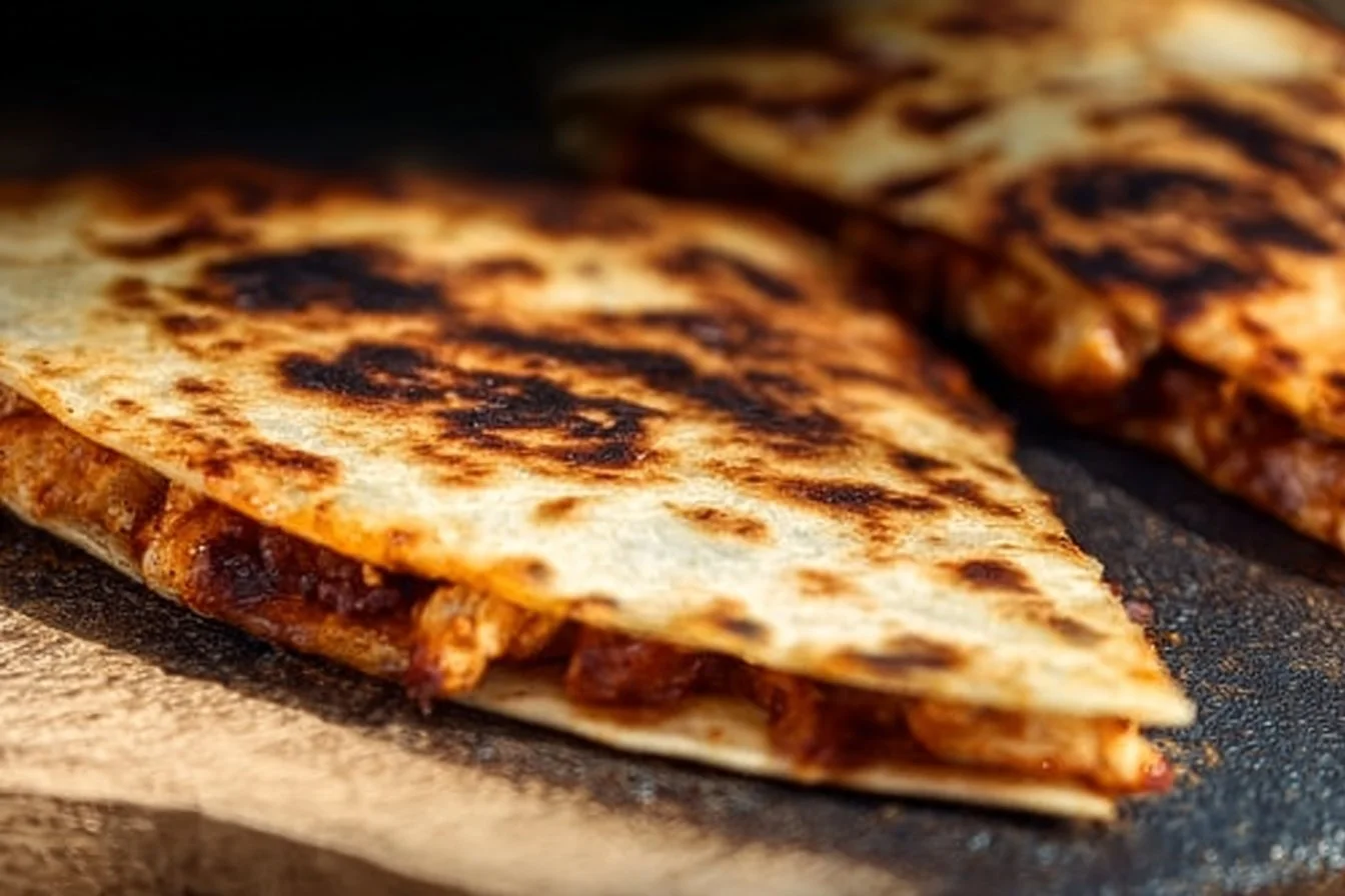 Blackstone Hot Honey BBQ Chicken Quesadillas
