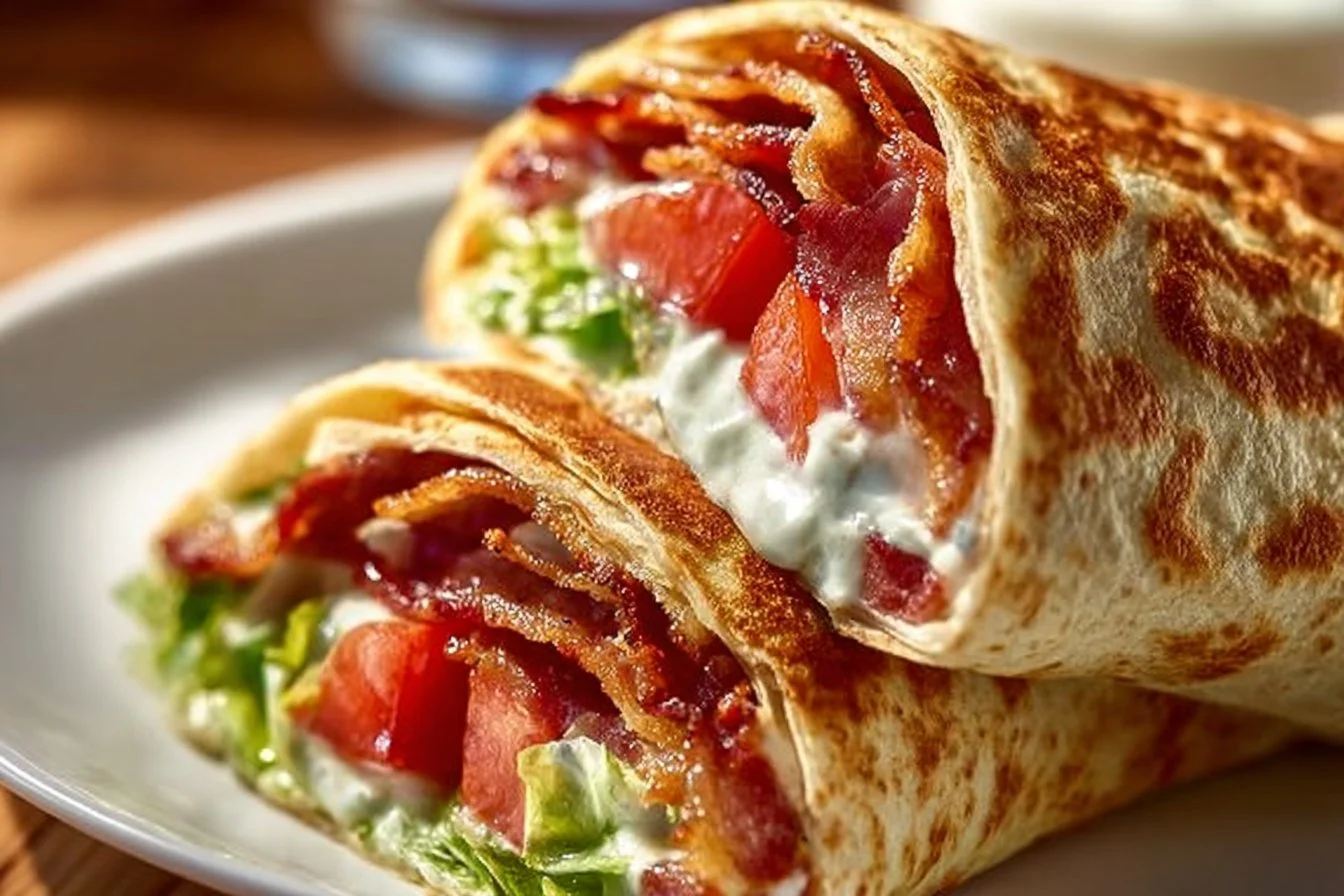 Delicious BLT Sandwich with bacon, lettuce, and tomatoes on toasted bread.