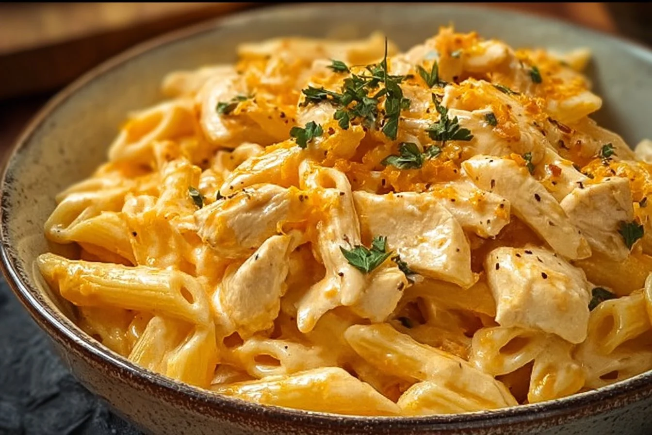 Buffalo Chicken Alfredo Pasta