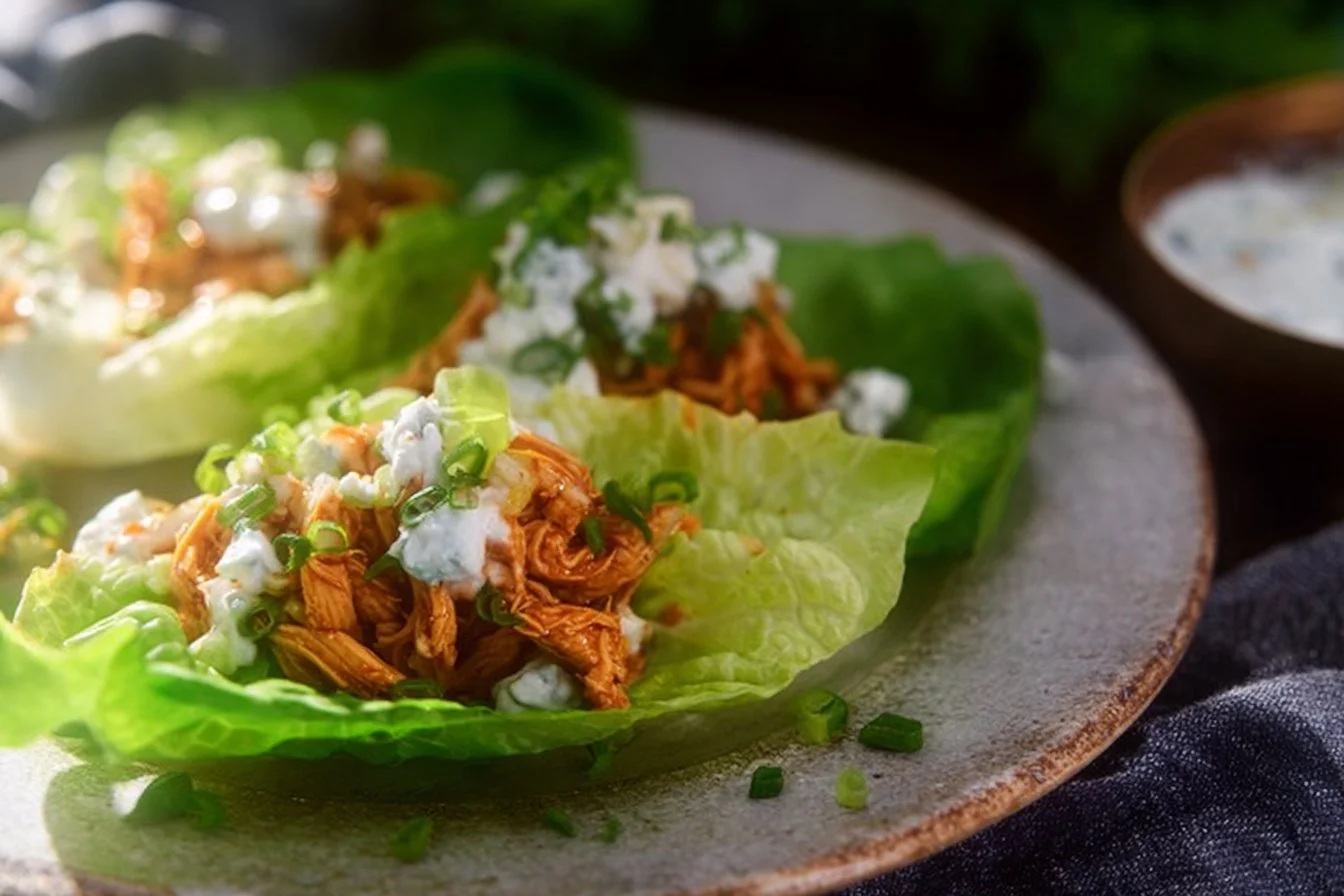 Buffalo Chicken Lettuce Wraps