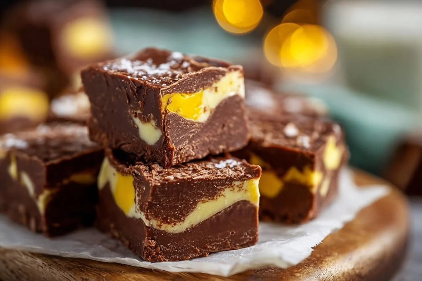 Cadbury Egg Fudge