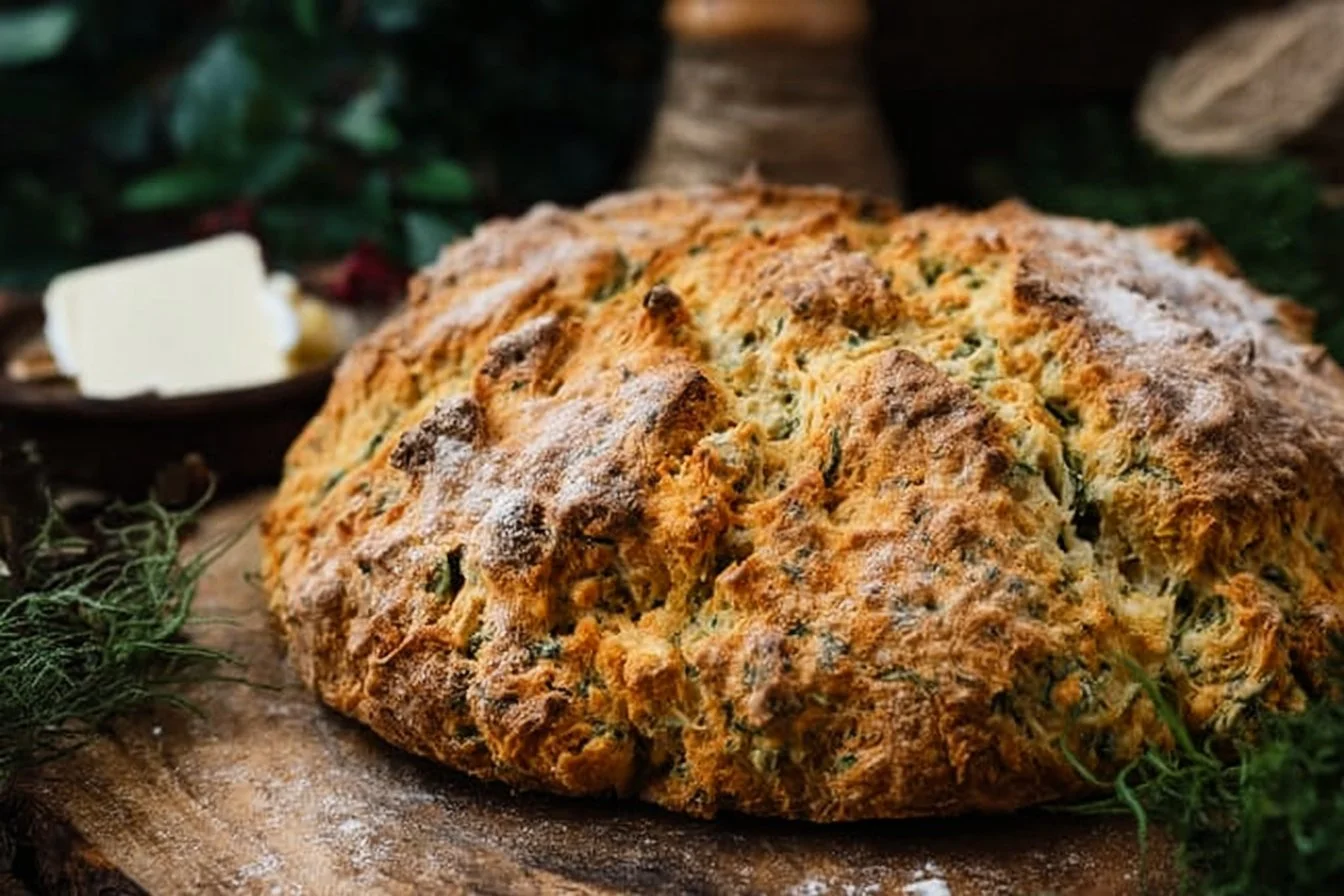 Cheddar Herb Soda Bread