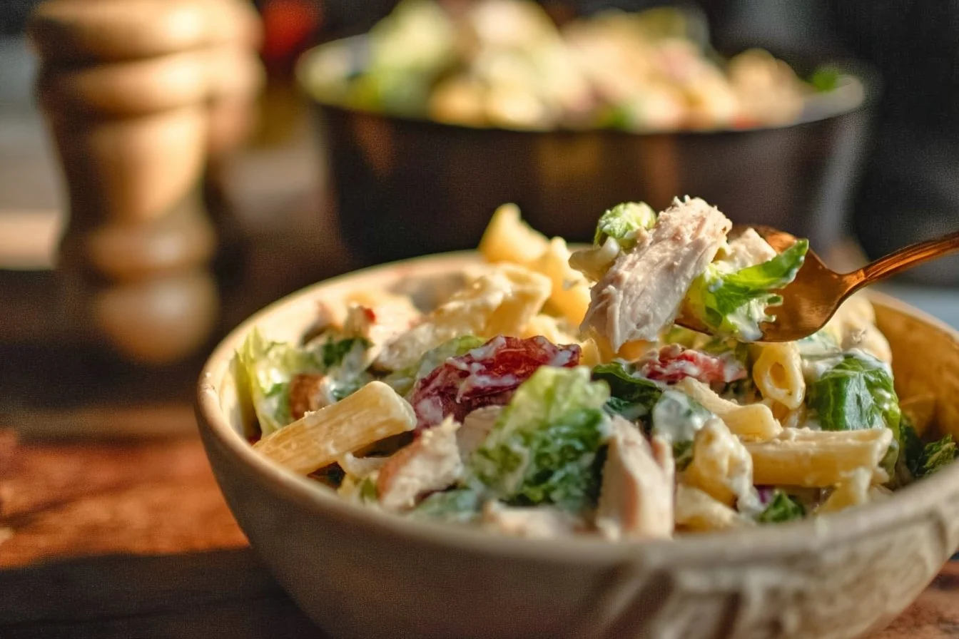 Chicken Caesar Pasta Salad