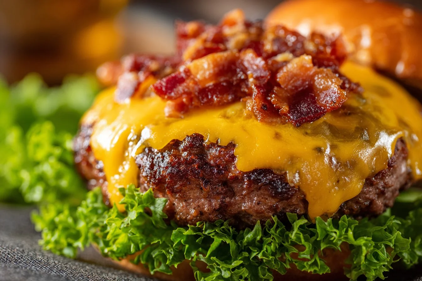 Delicious Crack Burgers on a plate, showcasing an amazing burger recipe.