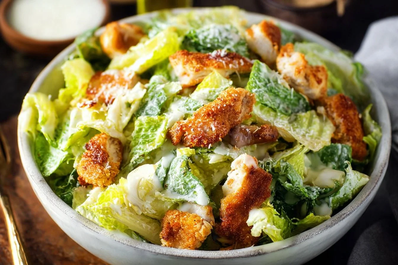 Crispy Chicken Caesar Salad