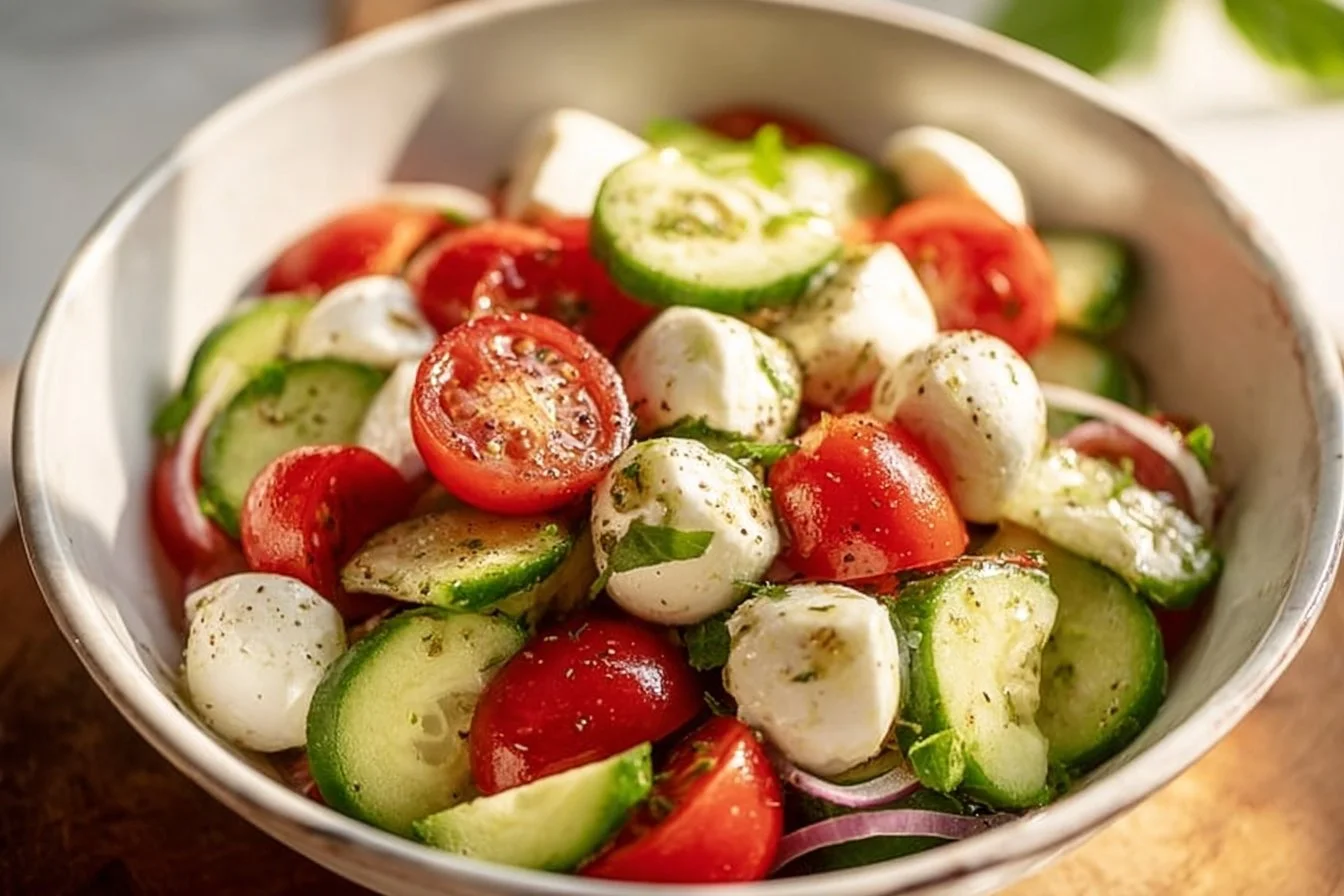 Cucumber Caprese Salad
