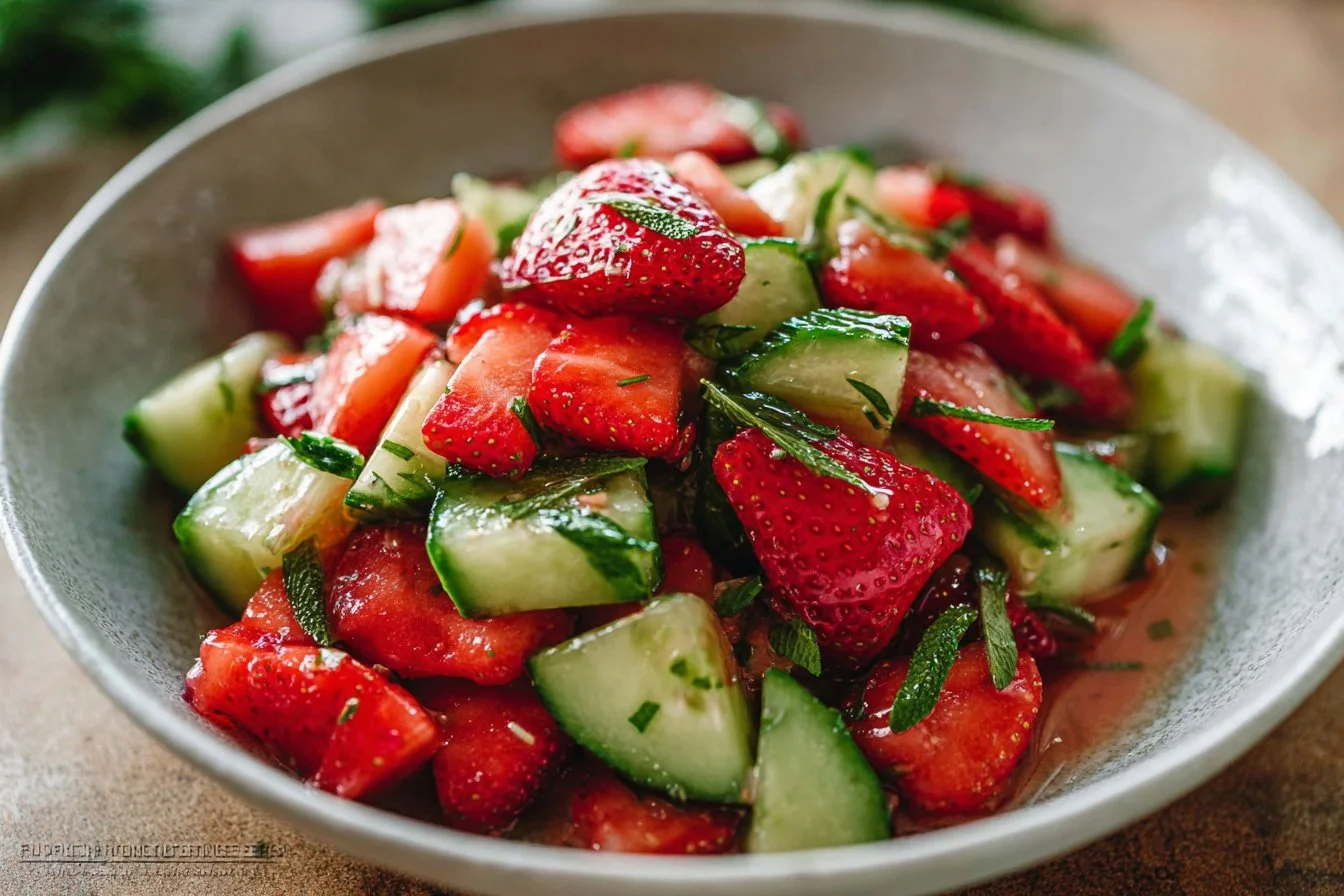 Cucumber Strawberry Salad