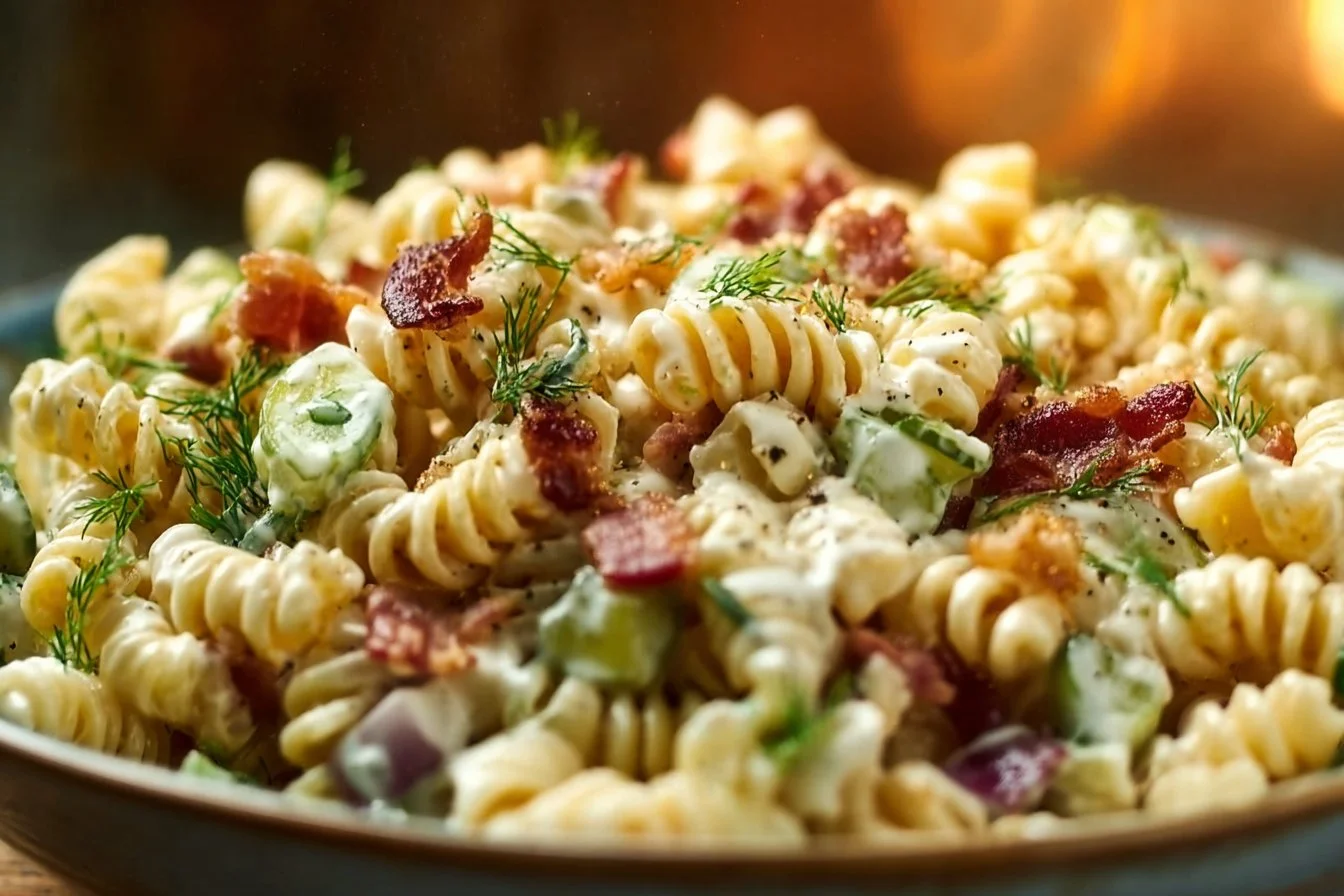 Dill Pickle Bacon Pasta Salad That Will Wow Your Taste Buds