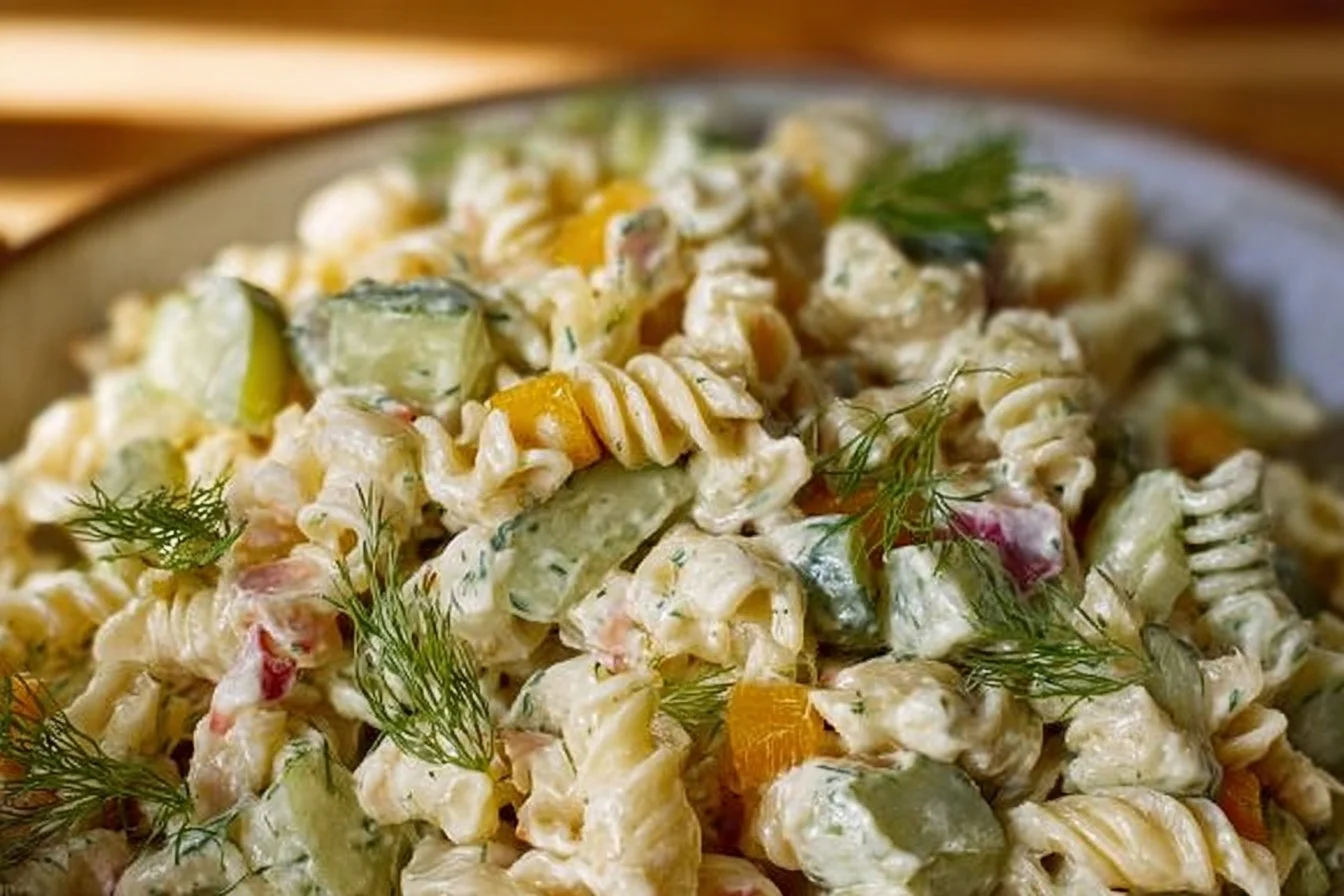 Dill Pickle Pasta Salad