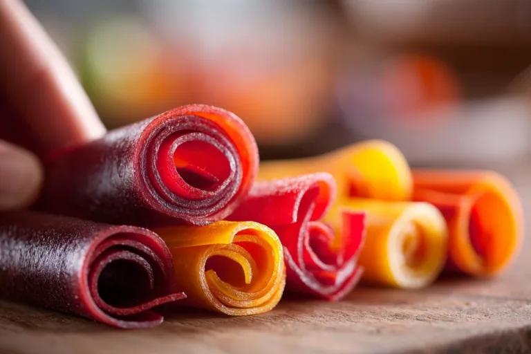 Homemade fruit leather made with 3 simple ingredients