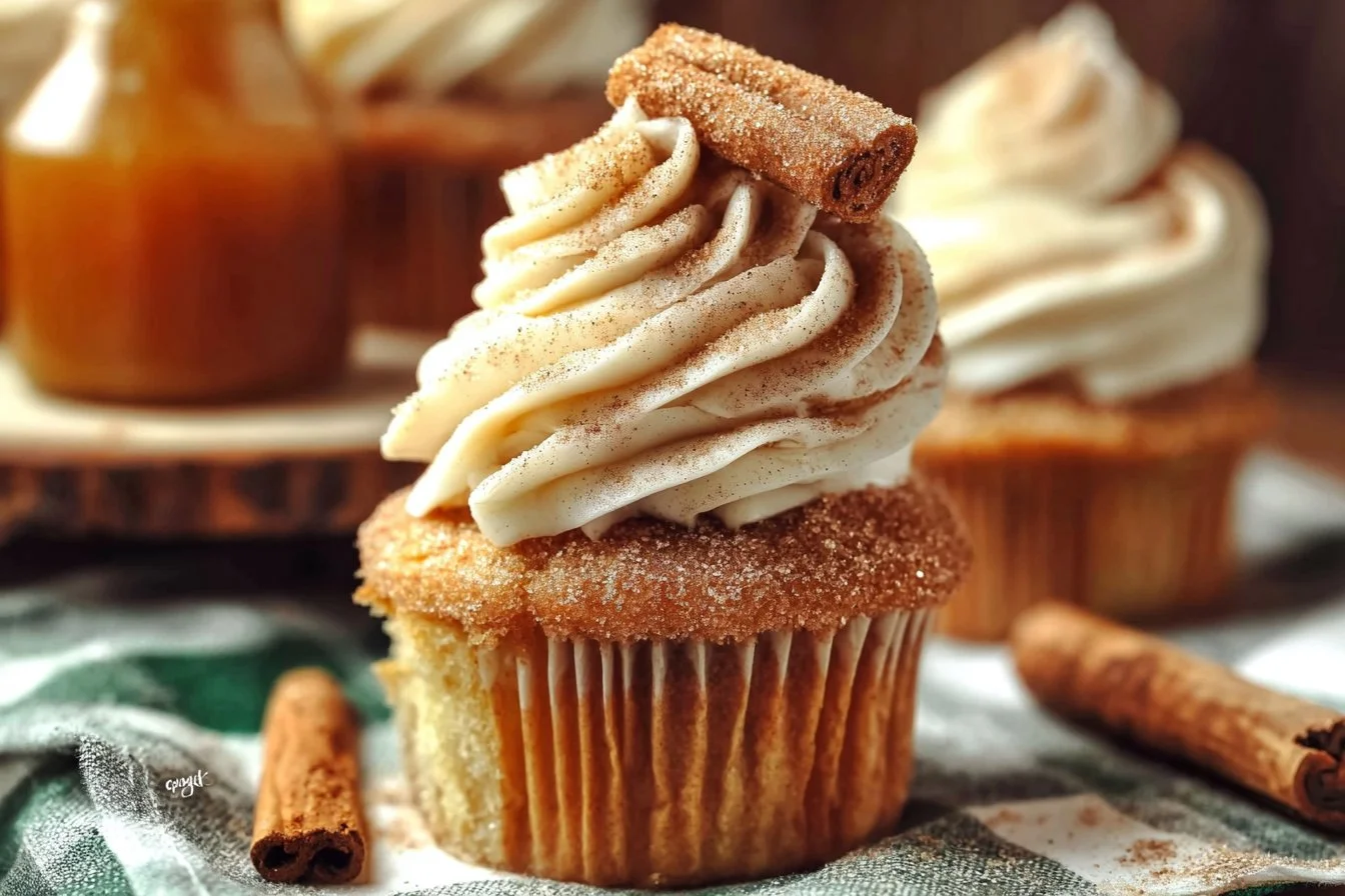 Easy Churro Cupcakes