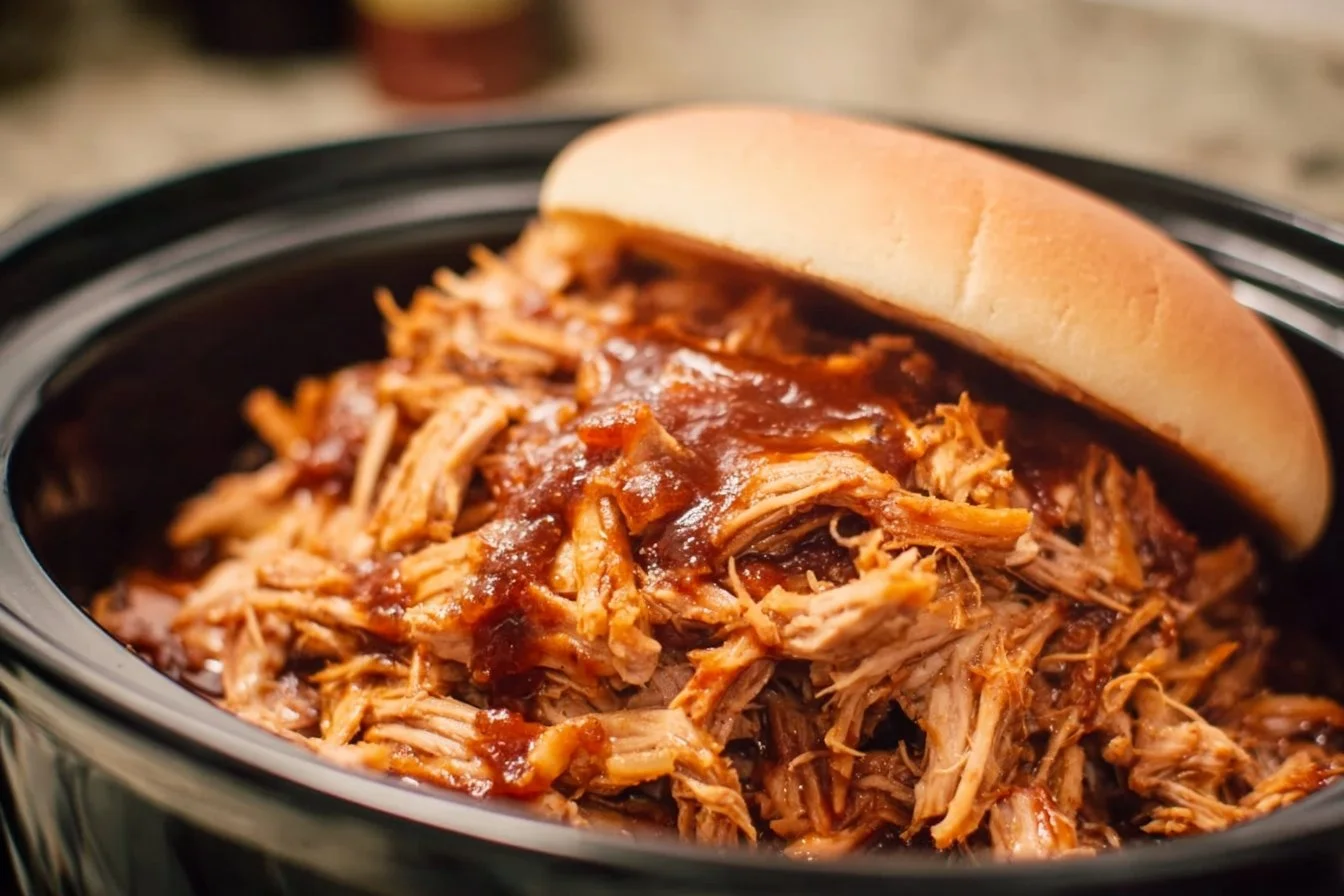 Pin by Shelby Askvig on recipes | Pork crockpot recipes, BBQ pulled pork recipe, BBQ pulled pork slow cooker
