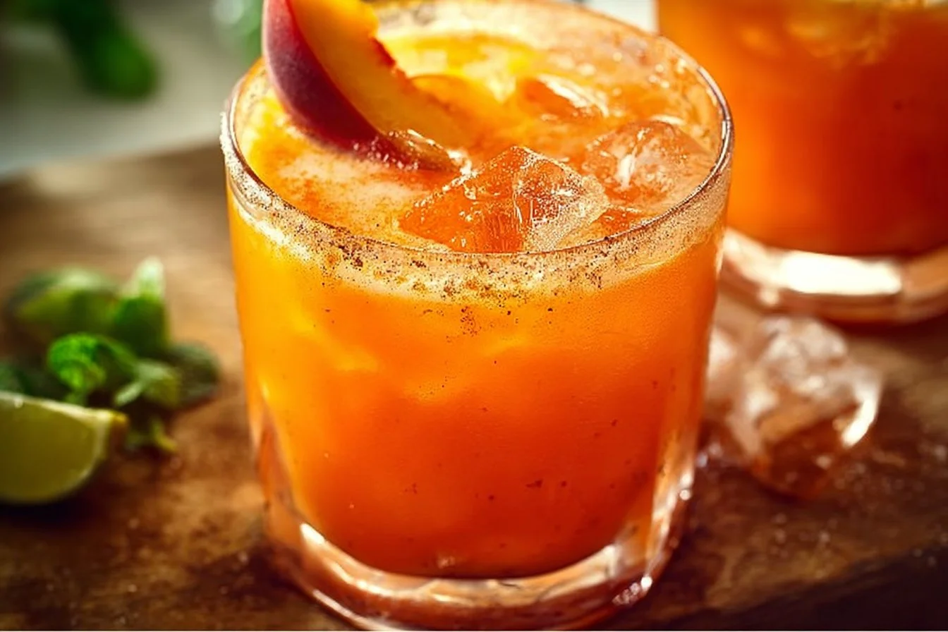Fresh Peach Margaritas